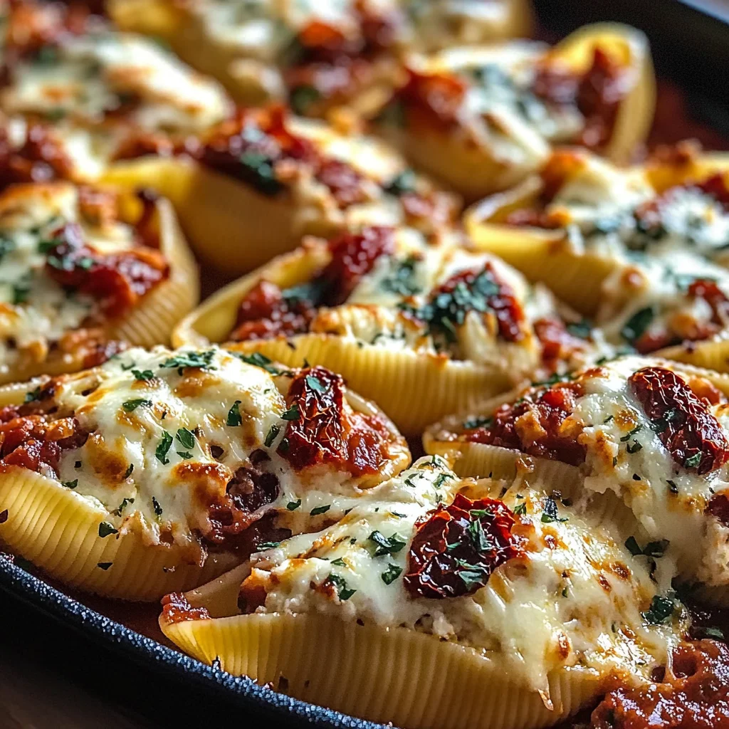 Sun-Dried Tomato and Ricotta Stuffed Shells