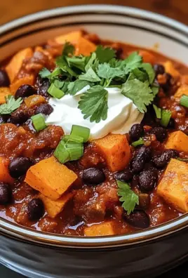 Sweet Potato & Black Bean Vegetarian Chili – Crock Pot