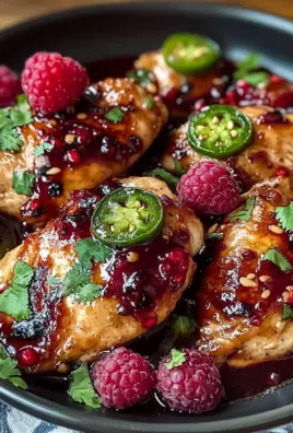 Sweet and Spicy Jalapeno Raspberry Chicken in Just 25 Minutes