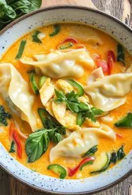 Thai Coconut Potsticker Soup