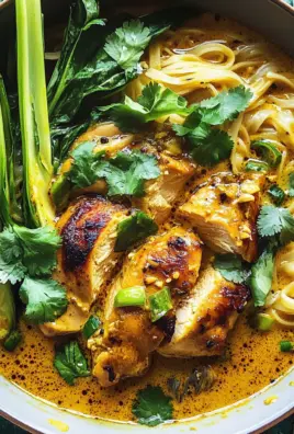 30 Minute Creamy Thai Turmeric Chicken and Noodles.