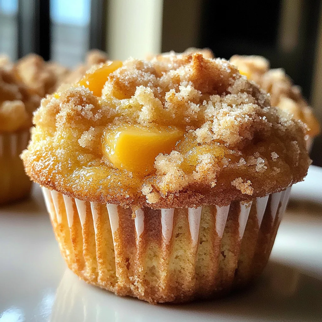 Amazing Peach Muffins 2 Ways