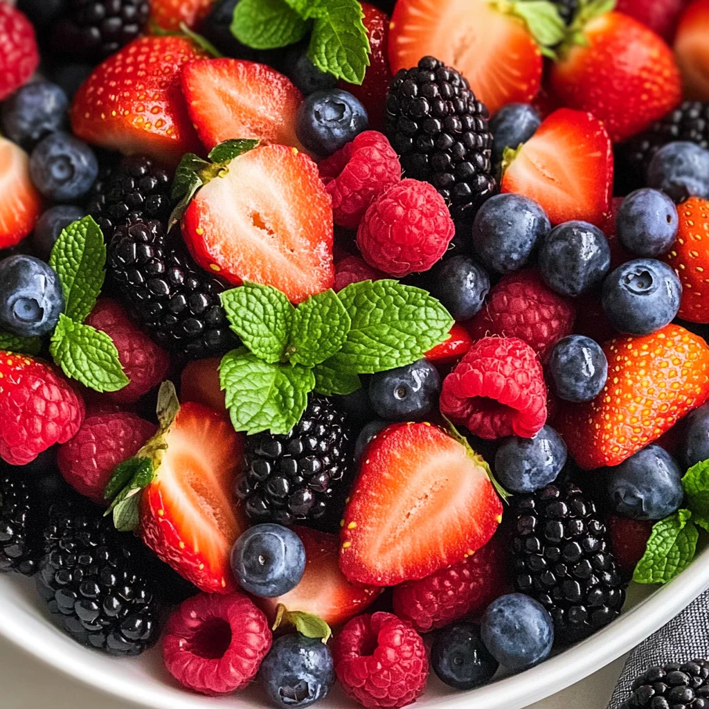 Berry Salad with Mint