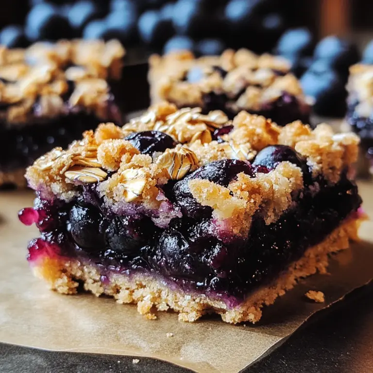 Blueberry Oatmeal Bars – A Wholesome Treat!