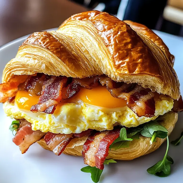 Breakfast Croissant Sandwich Recipe