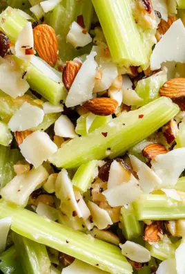 Celery Salad with Dates, Almonds and Parmesan