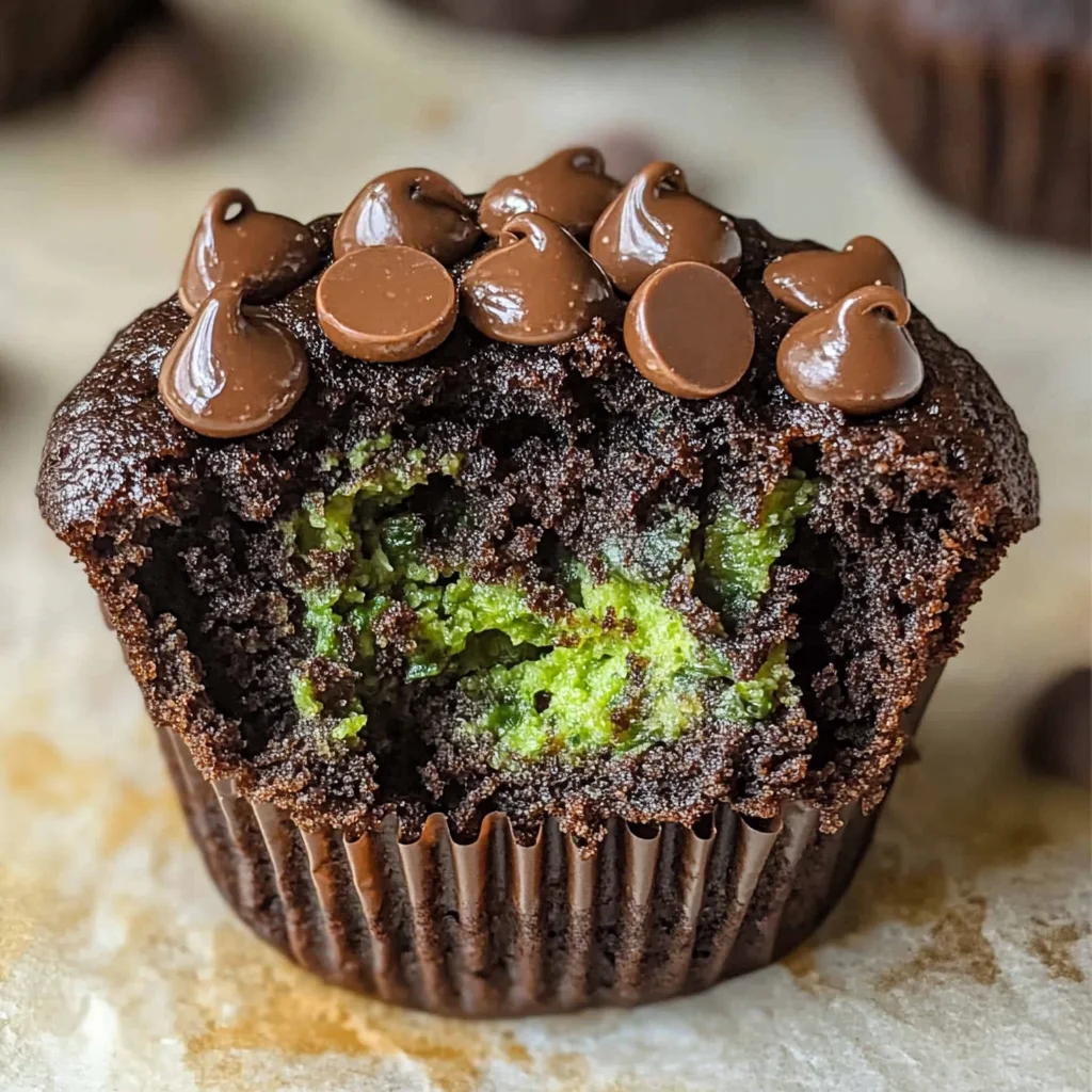Chocolate Spinach Muffins