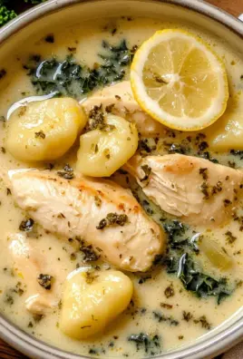 Creamy Winter Lemon Chicken Gnocchi Soup