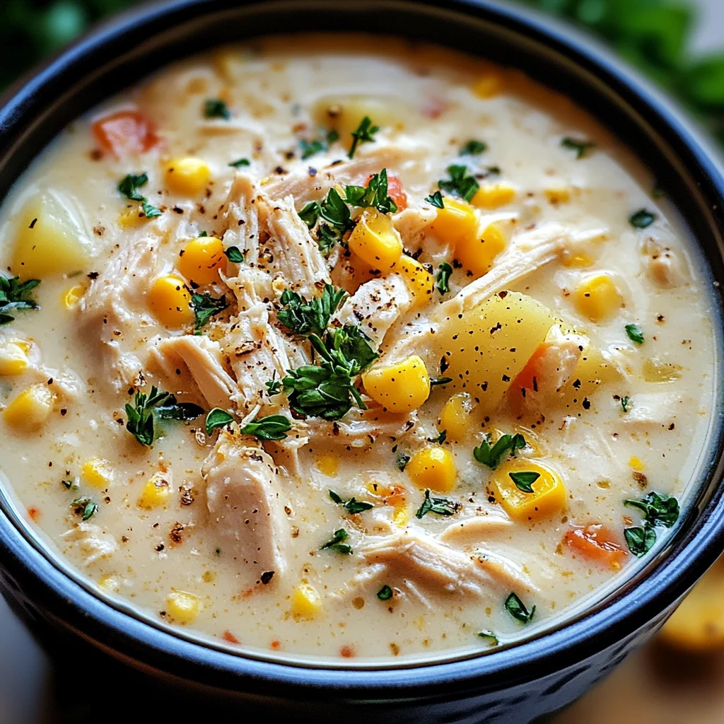 Crockpot Chicken Corn Chowder