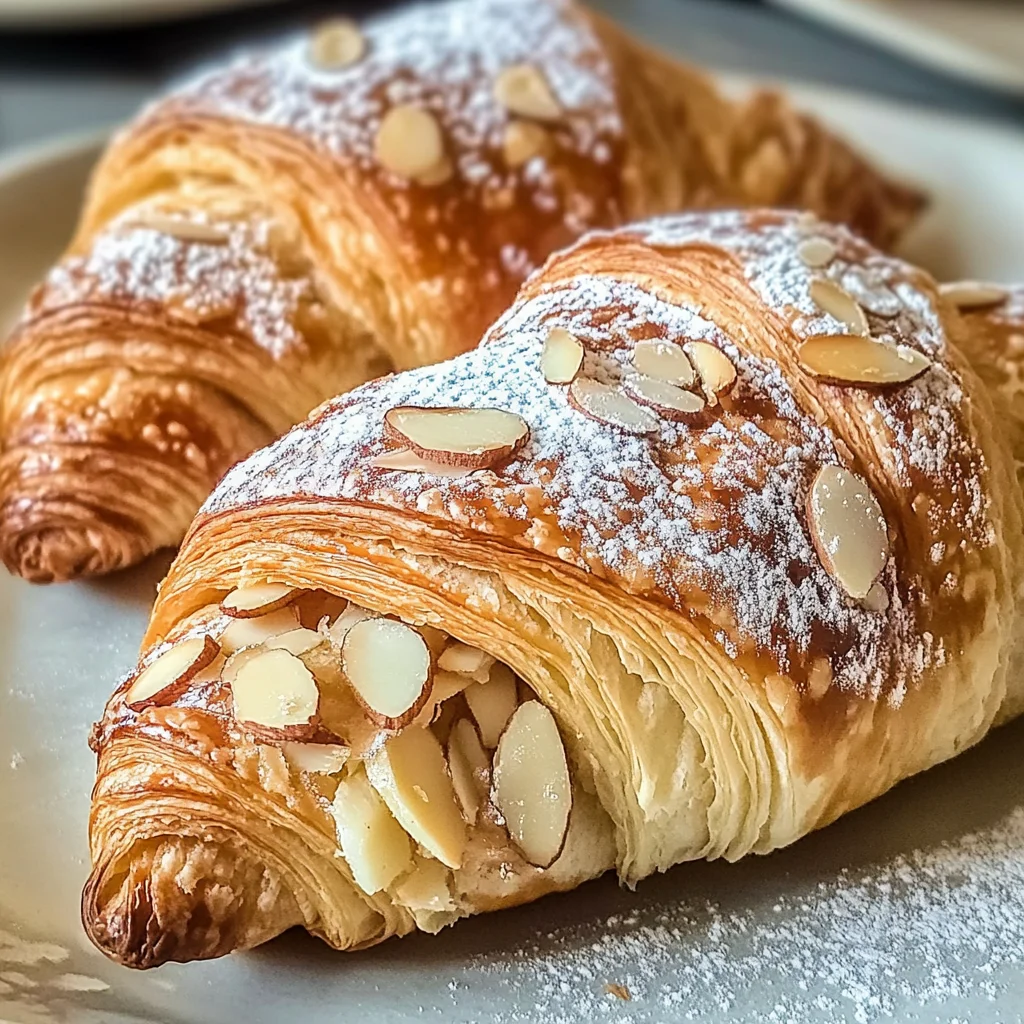 Delicious Almond Croissant Recipe with Sweet Almond Filling