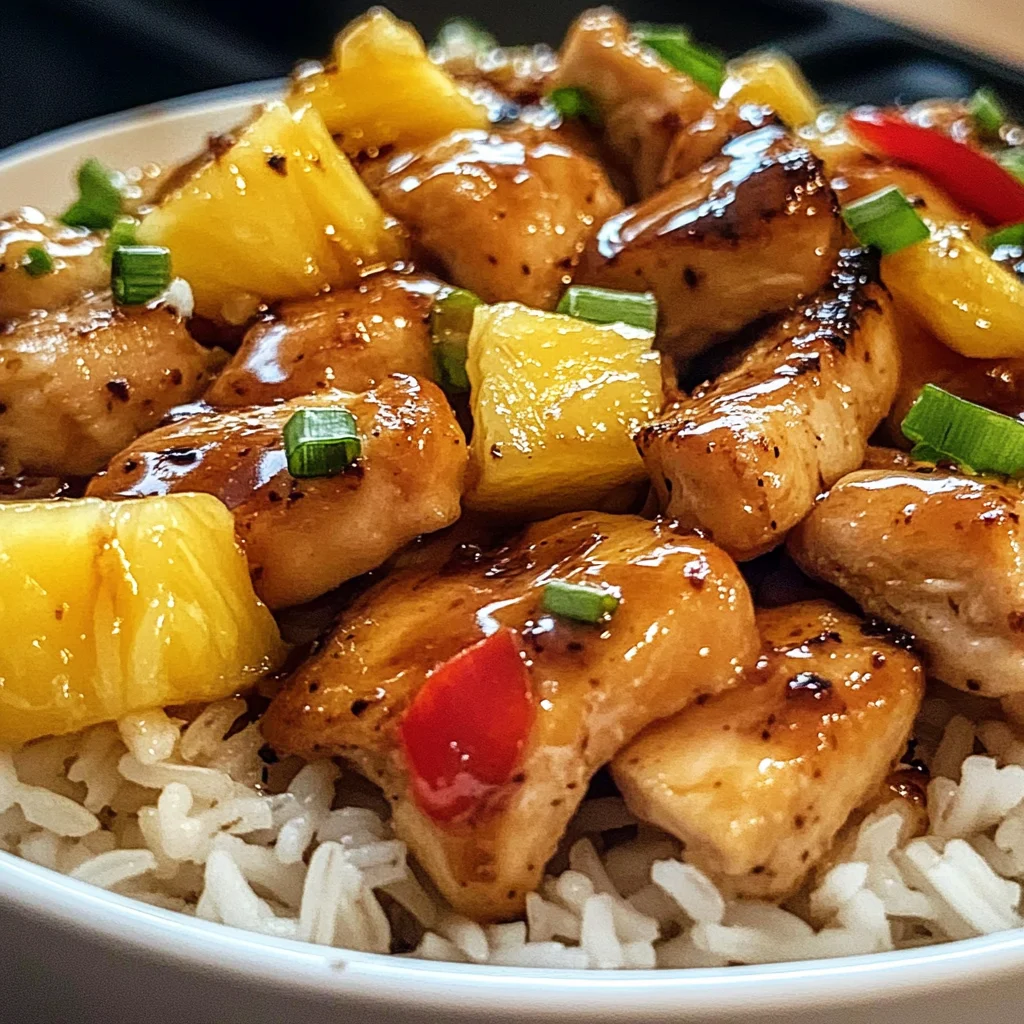 Disgustingly Easy Pineapple Chicken and Rice in 30