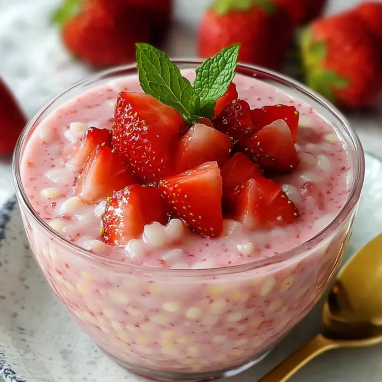Easy 4-ingredient Strawberry Sago