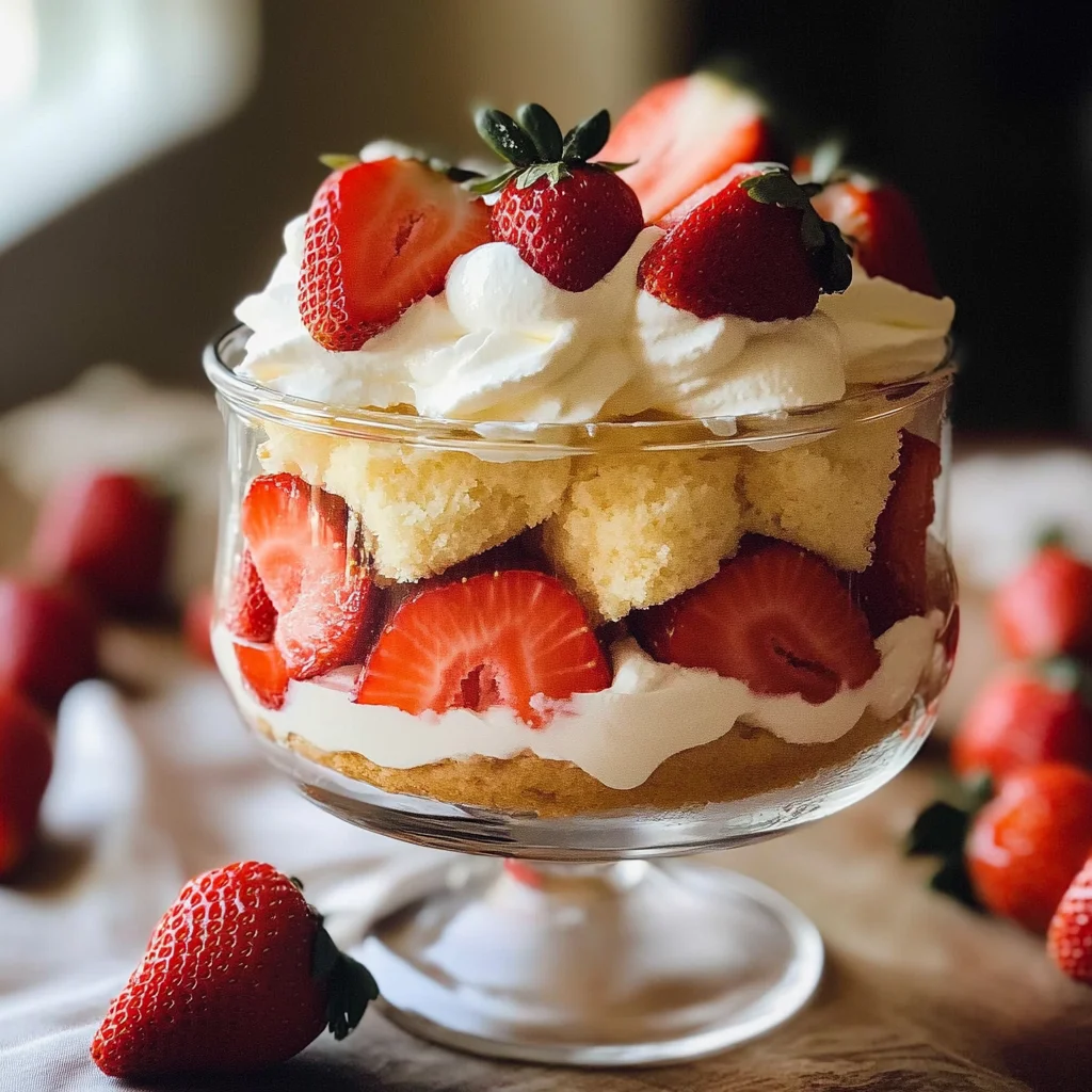 Easy Strawberry Shortcake Trifle