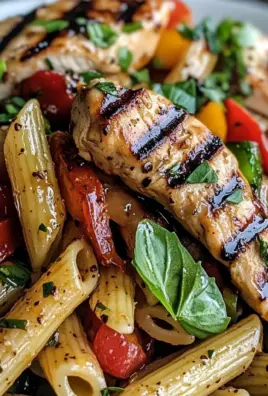 Grilled Chicken Pasta Salad with Balsamic Vinaigrette – Easy Recipe
