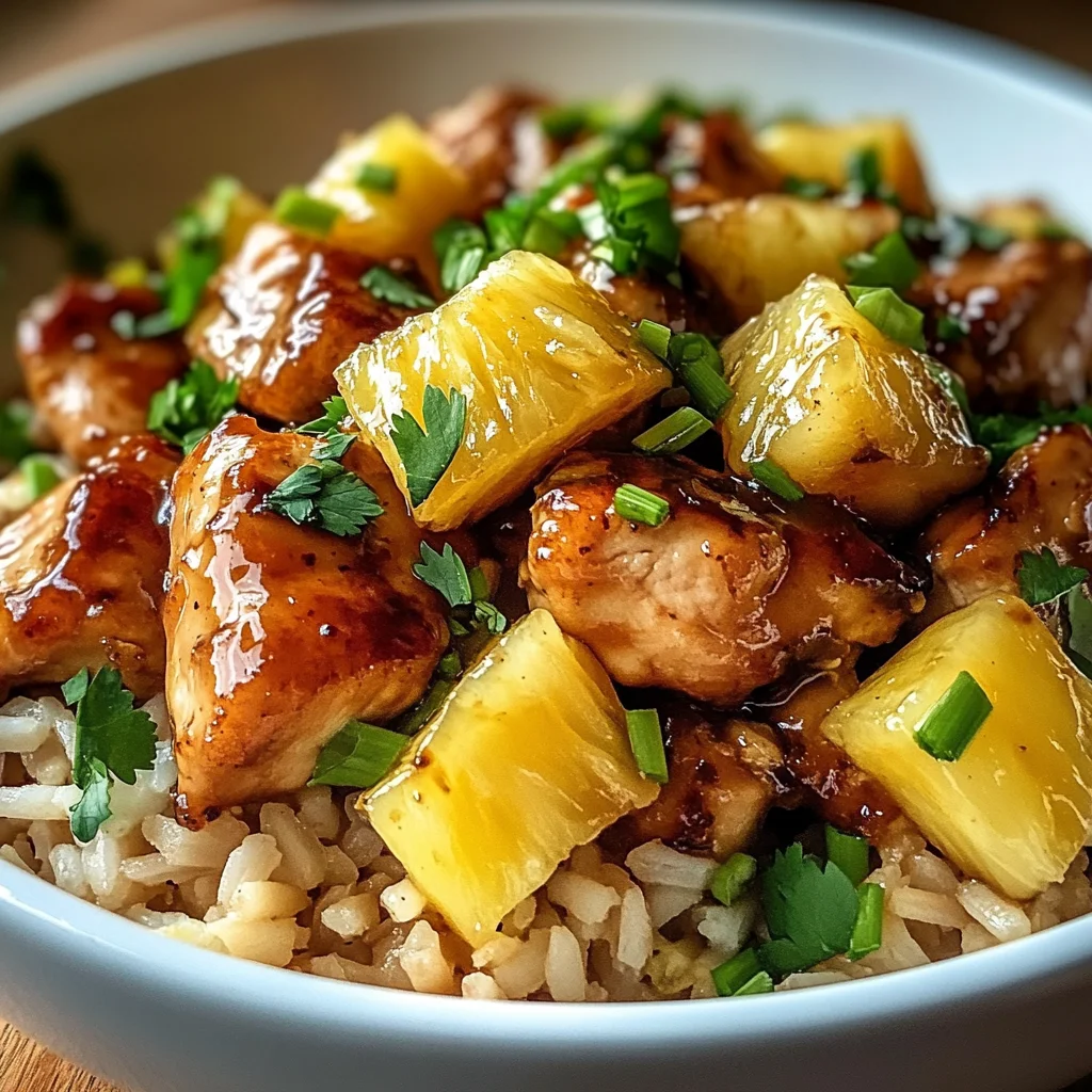 Honey Garlic Pineapple Chicken Bowl: A Tropical Delight!