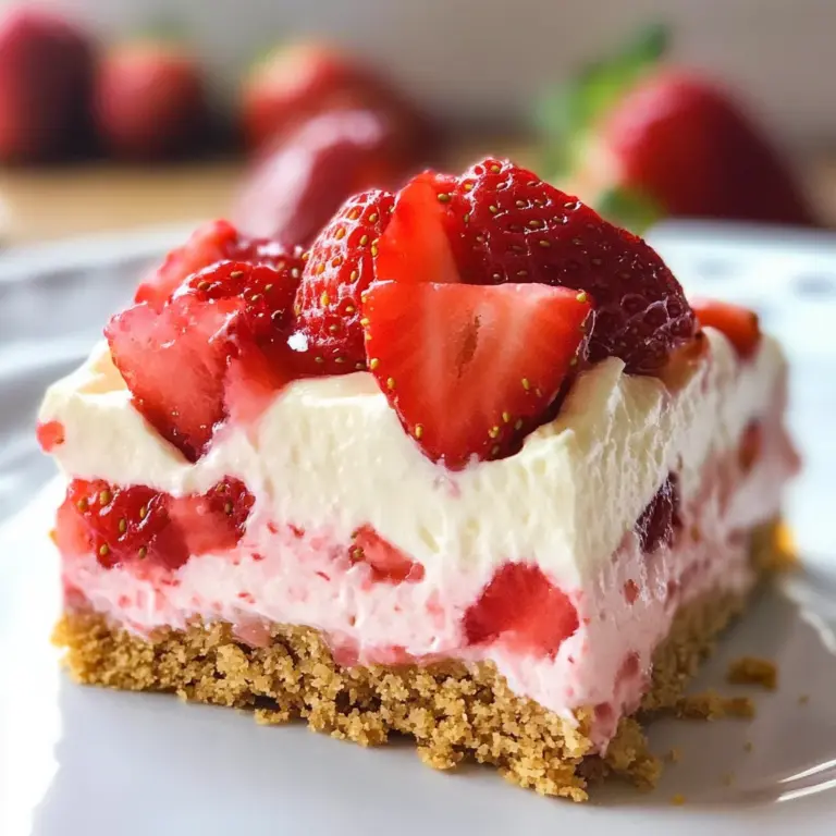 No-Bake Strawberry Delight
