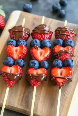 Quick Valentine and Day Fruit Skewers