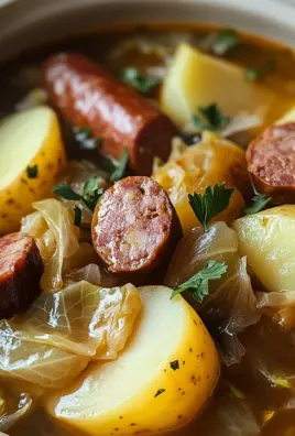 Slow Cooker Cabbage, Beef Sausage, and Potatoes: An Easy and Hearty Meal