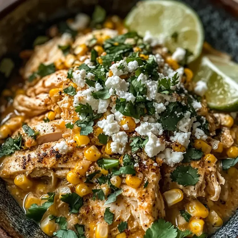 Slow Cooker Street Corn Chicken: Creamy, Zesty, and Effortless Dinner Magic