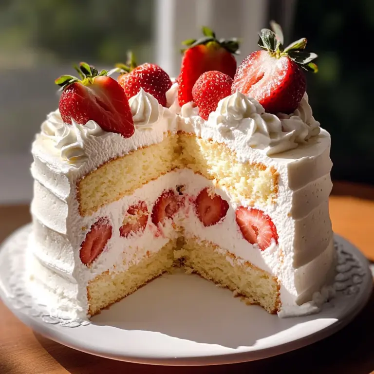 Strawberry Chiffon Cake