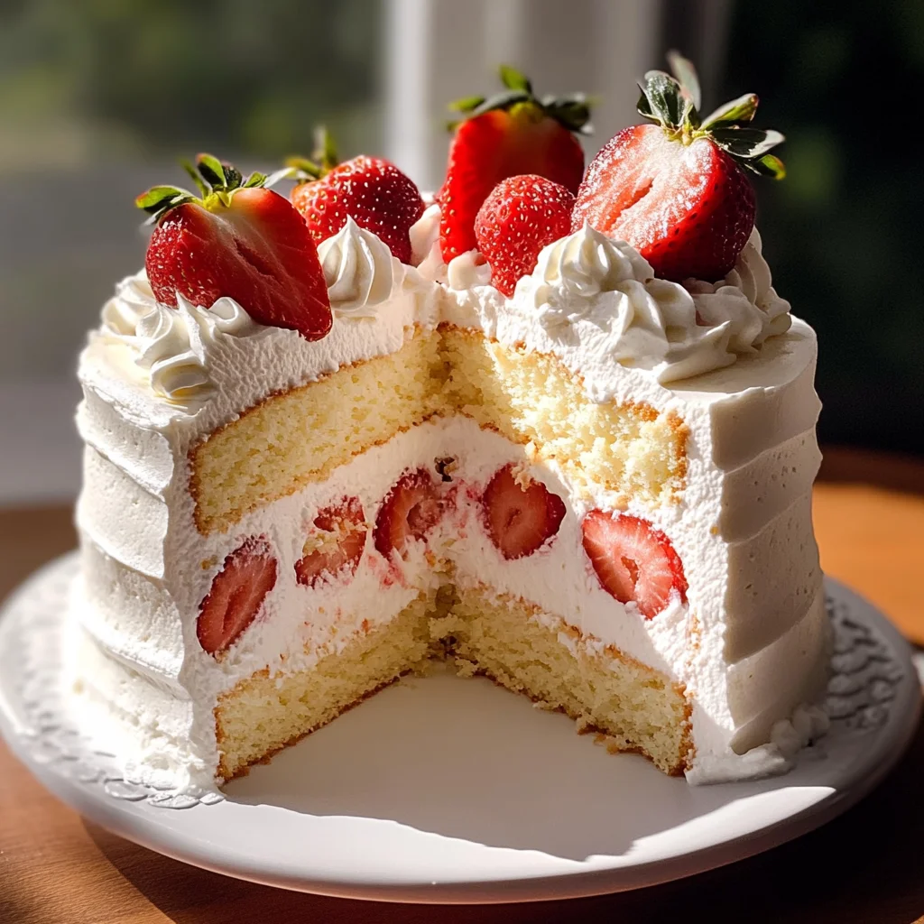 Strawberry Chiffon Cake