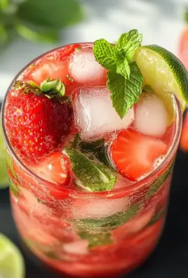 Virgin Strawberry Mojito (Mocktail)