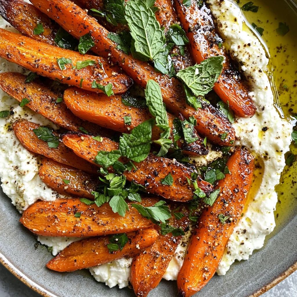 Za'atar Roasted Carrots with Feta Dip
