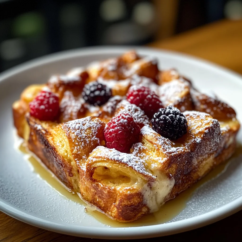 croissant french toast casserole